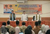 BPBD Solsel menggelar pelatihan bencana bagi 78 perangkat nagari untuk memperkuat mitigasi bencana, Rabu (9/7/2025). (Foto: Prokopim Solsel)