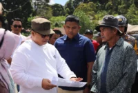 Wali Kota Padang Panjang, Hendri Arnis melakukan silaturahmi dengan warga Sungai Andok, Kelurahan Kampung Manggis, Kecamatan Padang Panjang Barat, Rabu (16/7/2025). (Foto: Kominfo Padang Panjang)