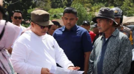 Wali Kota Padang Panjang, Hendri Arnis melakukan silaturahmi dengan warga Sungai Andok, Kelurahan Kampung Manggis, Kecamatan Padang Panjang Barat, Rabu (16/7/2025). (Foto: Kominfo Padang Panjang)