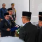 Bupati Tanah Datar, Eka Putra melantik Abdurrahman Hadi sebagai Sekda definitif pada Selasa (22/7/2025) di Aula Kantor Bupati, Pagaruyung. (Foto: Prokopim Tanah Datar)