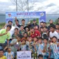 Wali Kota Padang, Fadly Amran menutup KNPI Cup U-12 Season 3 di Lapangan Mini Soccer Top Score Arena, Tunggul Hitam, Sabtu (12/7/2025). (Foto: Prokopim Padang)