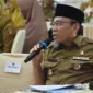 Wakil Wali Kota Padang, Maigus Nasir mengikuti Rakor MBG di Auditorium Gubernur Sumbar, Selasa (22/7/2025). (Foto: Prokopim Padang)