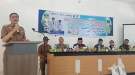 Bupati Pessel Hendrajoni saat menyampaikan arahan. (Foto: Kominfo Pessel)