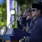 Presiden Prabowo memimpin Upacara Peringatan ke-79 Hari Bhayangkara di Monas, Jakarta, Selasa (1/7/2025). (Foto: BPMI Setpres)