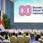 Presiden Prabowo Subianto secara resmi meluncurkan tema dan logo peringatan HUT ke-80 Kemerdekaan RI di Istana Negara, Jakarta, Rabu (23/7/2025). (Foto: BPMI Setpres)