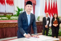 Raffi Ahmad saat dilantik sebagai Utusan Khusus Presiden Bidang Pembinaan Generasi Muda dan Pekerja Seni. (Foto: IG @raffinagita1717) 