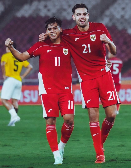 Timnas Indonesia U-23 menang telak 8-0 atas Brunei di laga perdana Grup A Piala AFF U-23 2025 yang digelar di Stadion Gelora Bung Karno, Jakarta, Selasa (15/7/2025) malam. (Foto: IG @timnasindonesia)
