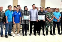 Camat Lubeg Andi Amir membuka Muscam KNPI Lubeg ke-41 di aula kantor camat, Sabtu (6/7/2025). (Foto: Ist)
