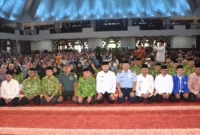Wali Kota Padang Fadly Aman resmi meluncurkan Progul Smart Surau di Masjid Raya Syekh Khatib Al-Minangkabawi, Sabtu (26/7/2025).