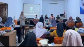 DP3AP3KB Sumbar menggelar Bimtek Peningkatan Ekonomi Perempuan di Jorong Pasir Putih, Nagari Sungai Kambut, Kecamatan Pulau Punjung, Kabupaten Dharmasraya, Jumat (25/7/2025). (Foto: Pemkab Dharmasraya)