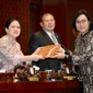Menteri Keuangan Sri Mulyani Indrawati saat Rapat Paripurna DPR terkait RUU Pertanggungjawaban dan Pelaksanaan APBN (RUU P2APBN) 2024, Selasa (15/7). (Foto: Kemenkeu)