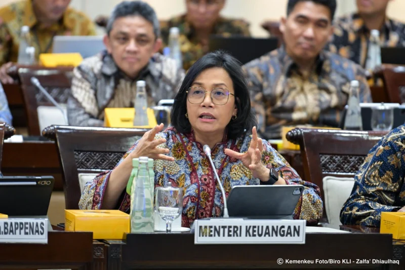 Menkeu Sri Mulyani Indrawati dalam Rapat Kerja Komisi XI DPR di Jakarta pada Kamis (4/7/2025). (Foto: Kemenkeu RI)
