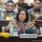 Menkeu Sri Mulyani Indrawati dalam Rapat Kerja Komisi XI DPR di Jakarta pada Kamis (4/7/2025). (Foto: Kemenkeu RI)