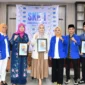 Ketua TP PKK Kota Padang, Ny. dr. Dian Puspita Fadly Amran, Sp.JP, menjadi narasumber dalam kegiatan SKK di Aula Balai Diklat Keagamaan Kemenag Padang, Kamis (3/7/2025). (Foto: Prokopim Padang)