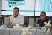 Wali Kota Padang Fadly Amran menerima audiensi Dirut RSUP M. Djamil, Dr. dr. Dovy Djanas, Sp.OG (K), MARS, FISQua di Rumah Dinas Wali Kota, Rabu (2/7/2025). (Foto: Prokopim Padang)