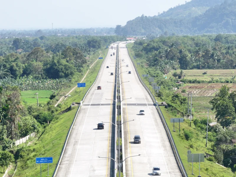 Tarif Jalan Tol Padang–Sicincin resmi berlaku mulai 2 Agustus 2025 mendatang. (Foto: Hutama Karya)