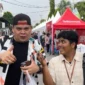 Food Vlogger ternama asal Sumbar, Da Lambuang ikut memeriahkan Taste of Padang Experience Market. (Foto: Diskominfo Padang)