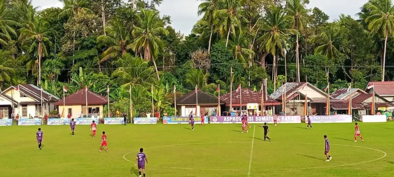 PSP Padang bermain imbang 1-1 kontra PS Dharmasraya  dalam lanjutan Grup A Piala Soeratin U-17 yang digelar di Lapangan Persikatim, Kota Pariaman, Selasa (30/7/2025). (Foto: FB Diskominfo Padang)