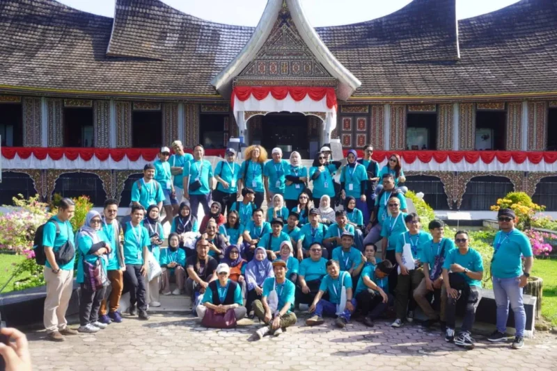 Para delegasi ICCN mengunjungi Museum Adityawarman, Kamis (7/8/2025). (Foto: Diskominfo Padang)