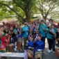 Delegasi ICCN 2025 disambut hangat dengan Tari Pasambahan dan Tari Piring di kawasan Gunung Padang, Kamis (7/8/2025). (Foto: Diskominfo Padang)