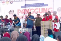 Pemko Pariaman menggelar Panggung Hiburan Rakyat di halaman Balaikota, Sabtu (9/8/2025). (Foto: Kominfo Pariaman)