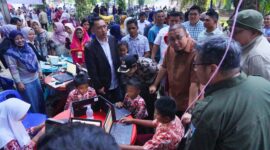 BTS pertama di Sinamar resmi beroperasi. Dengan kehadiran BTS ini warga dapat menikmati sinyal telepon dan internet. (Foto: Pemkab Dharmasraya)