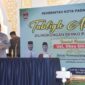 Wawako Padang Maigus Nasir memberikan sambutan dalam Tabligh Akbar yang dirangkaikan dengan Wirid Bulanan ASN, serta peringatan HJK Padang ke-356, di Masjid Agung Nurul Iman, Jumat (1/8/2025). (Foto: Prokopim Padang)