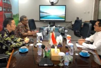 Bupati John Kenedy Azis menemui Direktur Jenderal Perkeretaapian, Ir. Allan Tandiono dan Kepala Bagian Aset dan jajaran terkait. (Foto: Kominfo Padang Pariaman)