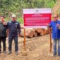 Anggota DPRD Pessel, Novermal bersama Kepala Balai Gakkum KLHK Wilayah Sumatera, Hari Novianto, dan pihak terkait saat penyegelan lokasi. (Foto: Dok Novermal)