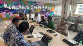 Wali Kota Padang Panjang, Hendri Arnis bersama Wakil Wali Kota, Allex Saputra melakukan audiensi dengan Wamensos, Agus Jabo Priyono, di Jakarta Selasa (26/8/2025). (Foto: Kominfo Padang Panjang)