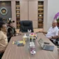 Bupati Dharmasraya, Annisa Suci Ramadhani melaporkan perkembangan pembangunan dapur MBG kepada BGN di Jakarta, Selasa (26/8/2025). (Foto: Pemkab Dharmasraya)