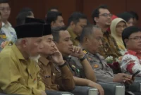 Wakil Wali Kota Bukittinggi, Ibnu Asis menghadiri Seminar Kebangsaan Bung Hatta di Auditorium UPT Perpustakaan Proklamator Bung Hatta, Selasa (12/8/2025). (Foto: Pemko Bukittinggi)