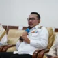 Bupati Tanah Datar Eka Putra saat audiensi dan diskusi bersama Komunitas Lentera Tanah Datar di Gedung Indo Jolito, Batusangkar, Rabu (6/8/2025). (Foto: Prokopim Tanah Datar)