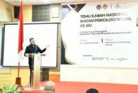 Wali Kota Padang, Fadly Amran jadi keynote speaker pada Temilnas IPS ke-XIV di UNP Hotel dan Convention Center, Kamis (28/8/2025). (Foto: Prokopim Padang)
