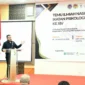 Wali Kota Padang, Fadly Amran jadi keynote speaker pada Temilnas IPS ke-XIV di UNP Hotel dan Convention Center, Kamis (28/8/2025). (Foto: Prokopim Padang)
