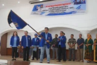 Irwandi dikukuhkan sebagai Ketua DPD HNSI Sumbar periode 2025–2030 di Palanta Rumah Dinas, Kamis (28/8/2025). (Foto: Diskominfo Padang)