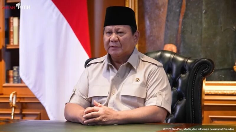 Presiden Prabowo menyampaikan belasungkawa atas meninggalnya Affan Kurniawan. (Foto: Sekretariat Presiden)