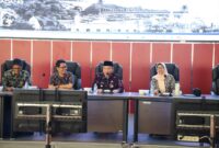 Wakil Wali Kota Padang, Maigus Nasir menghadiri silaturahmi bersama KTNA serta para petani Kota Padang di Ruang Bagindo Aziz Chan, Balai Kota Padang, Sabtu (30/8/2025). (Foto: Prokopim Padang)