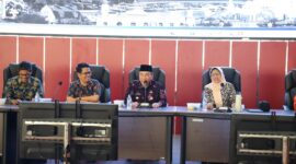 Wakil Wali Kota Padang, Maigus Nasir menghadiri silaturahmi bersama KTNA serta para petani Kota Padang di Ruang Bagindo Aziz Chan, Balai Kota Padang, Sabtu (30/8/2025). (Foto: Prokopim Padang)