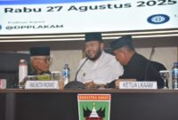 Wali Kota Padang Fadly Amran menghadiri pengukuhan pengurus DPP LAKAM periode 2025–2030 di Kantor Gubernur Sumbar, Rabu (27/8/2025). (Foto: Prokopim Padang)