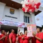 Wali Kota Pariaman, Yota Balad melaunching Koperasi Merah Putih se-Kota Pariaman di halaman Balai Kota Pariaman, Jumat (29/8/2025). (Foto: Kominfo Pariaman)
