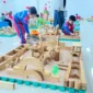 Anak PAUD mengikuti Lomba Menyusun Balok Kayu 100 Pcs di Aula Disdikbud Kota Padang Panjang, Kamis (14/8/2025). (Foto: Kominfo Padang Panjang)