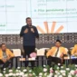Wali Kota Padang Fadly Amran menjadi keynote speaker pada kegiatan PKKMB UNP, Senin (18/8/2025). (Foto: Prokopim Padang)