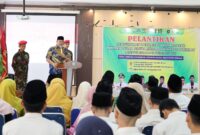 Wali Kota Pariaman Yota Balad menghadiri Pelantikan dan Pengukuhan Baitul Arqom Dasar PDPM Kota Pariaman Periode 2023–2027, Sabtu (23/8/2025). (Foto: Kominfo Pariaman)