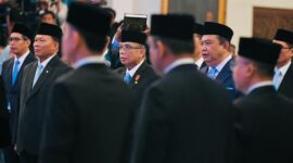 Pelantikan Duta Besar Luar Biasa dan Berkuasa Penuh (Dubes LBBP) Republik Indonesia di Istana Negara, Jakarta, Senin (25/8/2025). (Foto: BPMI Setpres)