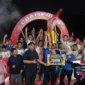 Popsi SS FC keluar sebagai juara usai menundukkan PSL Labuai lewat drama adu penalti dengan skor 2-1. (Foto: Diskominfo Pasbar)