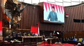 Presiden Prabowo Subianto memaparkan delapan agenda prioritas dalam RAPBN 2026. (Foto: BPMI Setpres)