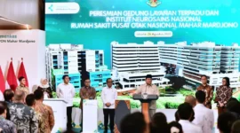Presiden Prabowo Subianto meresmikan Gedung Layanan Terpadu dan Institut Neurosains Nasional di RSPON Mahar Mardjono, Jakarta, Selasa (26/8/2025). (Foto: BPMI Setpres)