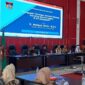Wakil Wali Kota Padang Maigus Nasir membuka Rakor Kepala Sekolah dan Wakil Kurikulum SMP Swasta se-Kota Padang Tahun 2025, di Gedung Bagindo Aziz Chan, Balai Kota Aia Pacah, Senin (25/8/2025). (Foto: Diskominfo Padang)