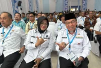Wakil Wali Kota Padang, Maigus Nasir menghadiri Rakornas Produk Hukum Daerah 2025 di Aula Bahteramas, Kantor Gubernur Sulawesi Tenggara, Rabu (27/8/2025). (Foto: Prokopim Padang)